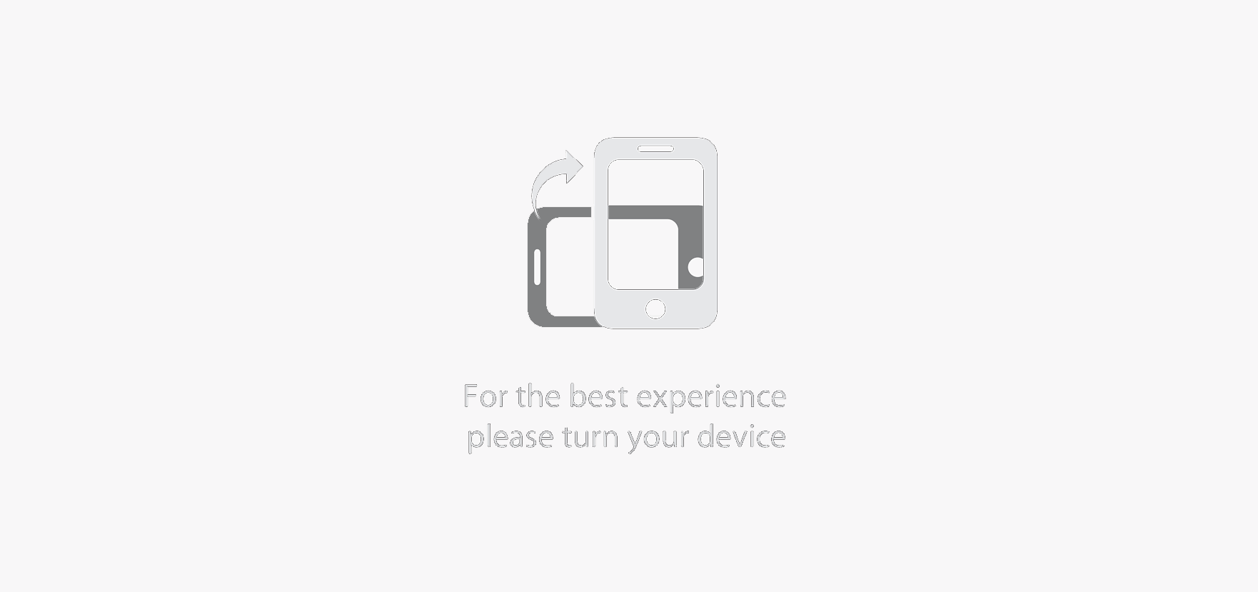 fullscreen turn device for optimal experience image notification