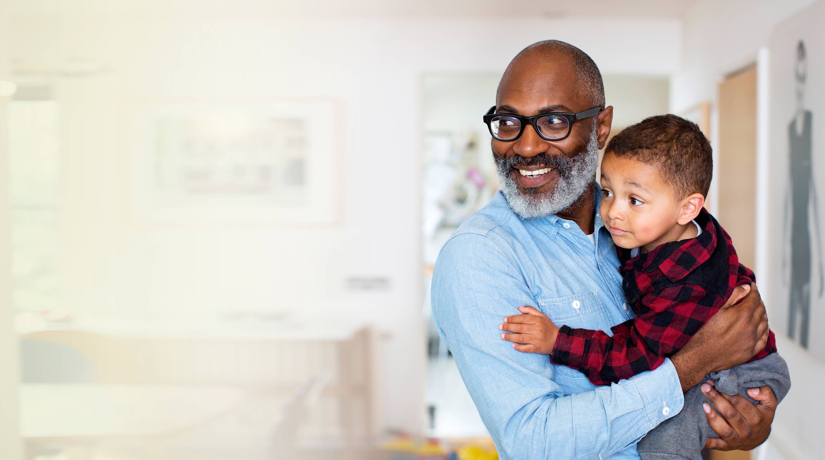 Man holding child
