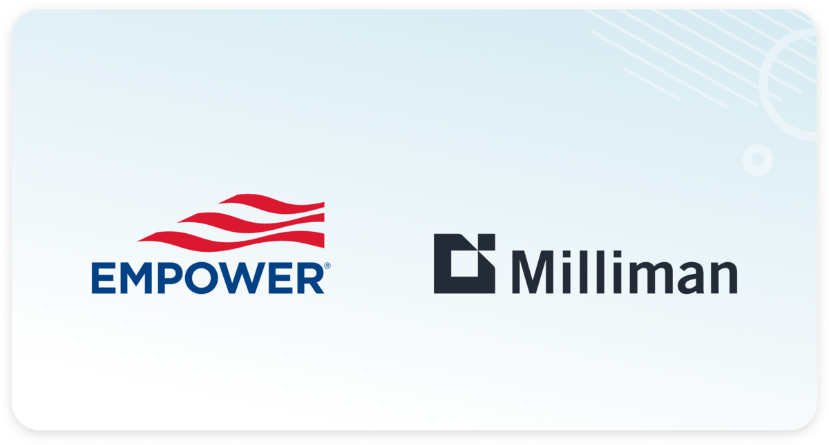 Empower logo and Milliman logo side by side