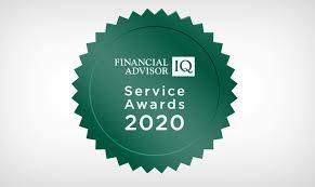 2020 Financial Advisor iQ service award
