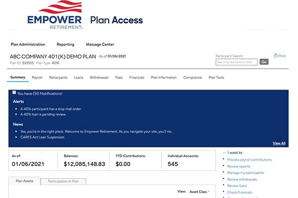 Empower Plan Access - Plan Sponsors