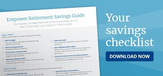 Graphic for download of savings checklist