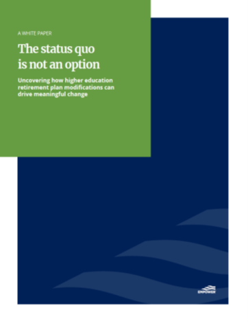 Status Quo is not an option white paper