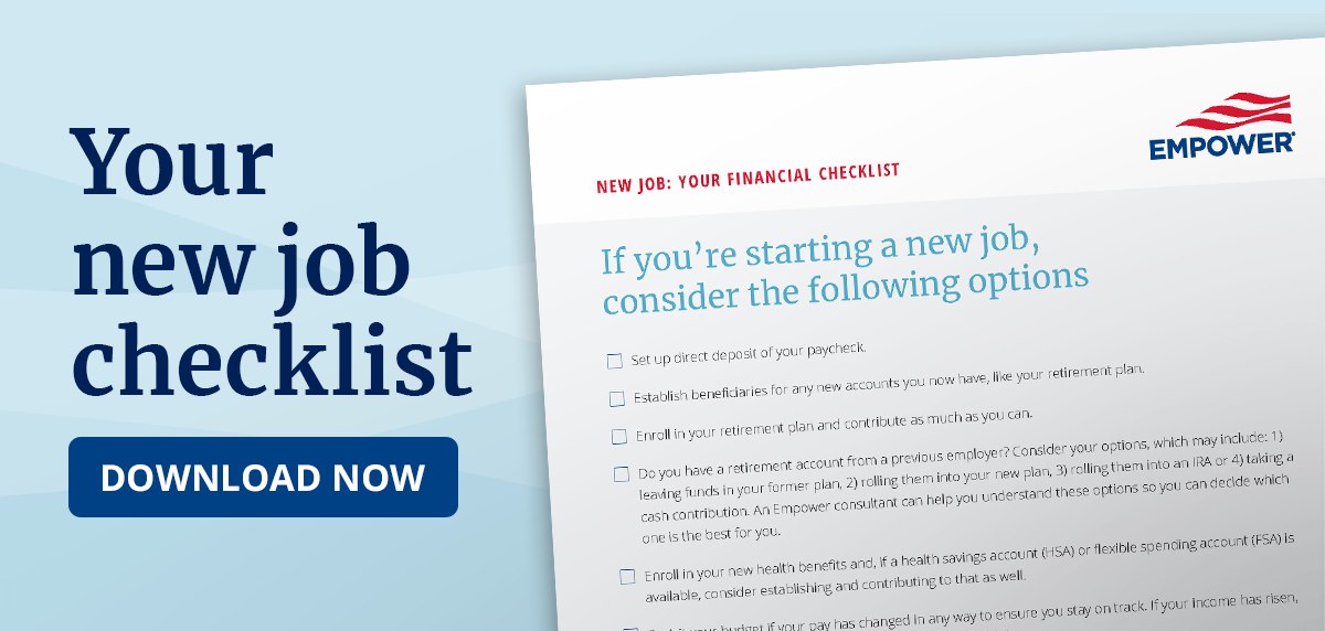 Graphic - For download - Your new job checklist