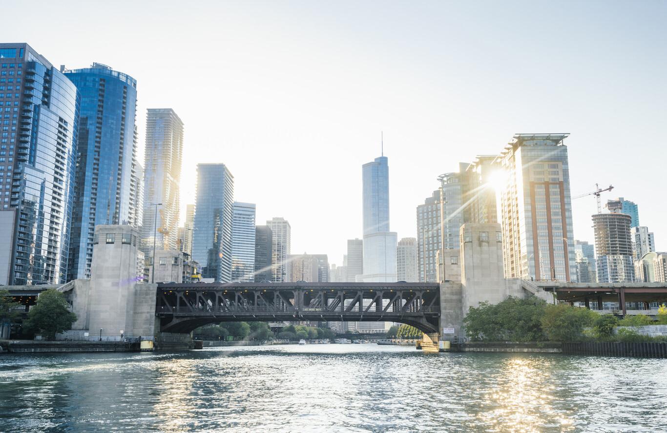 Chicago IL view from river