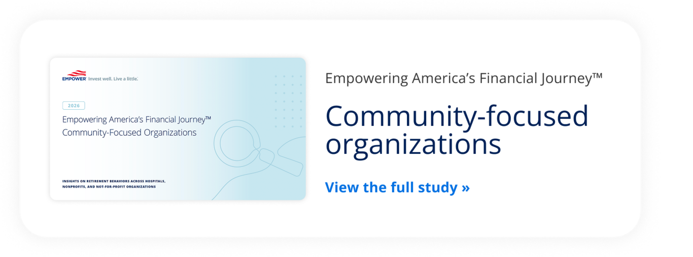 Community-focused organizations. View the full study