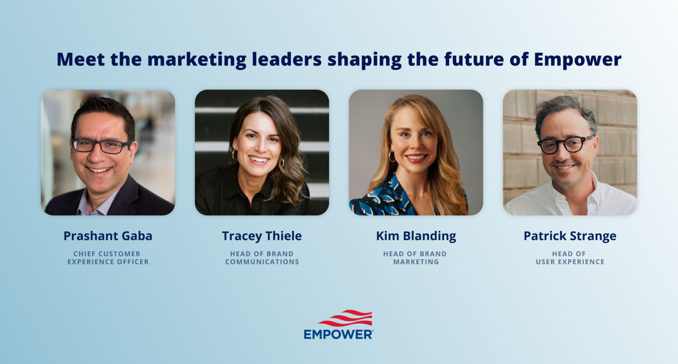Headshot photos of new Marketing leadership team