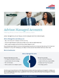 Empower Retirement Advisor managed accounts document