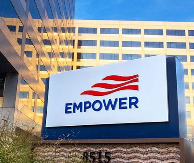 Empower sign in front of office buildings