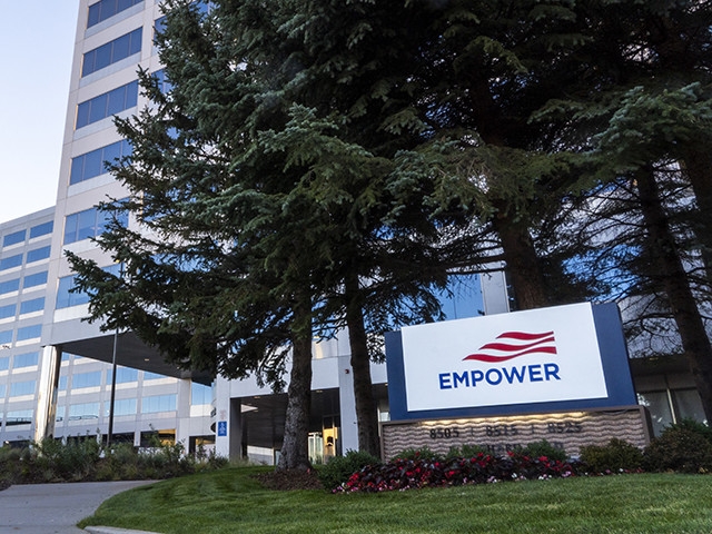An Empower sign in front of headquarters building
