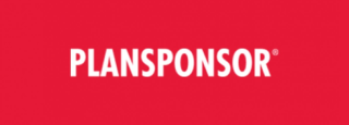 PLANSPONSOR in white text on red background